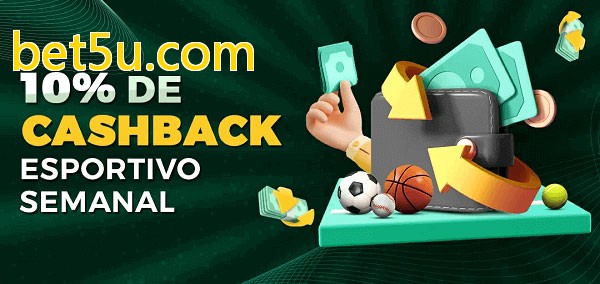 10% de bônus de cashback na bet5u.com